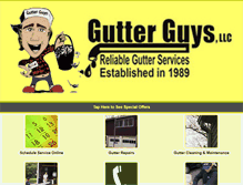 Tablet Screenshot of gutterguys.com